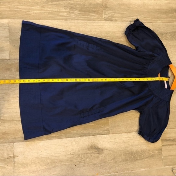 Calypso navy silk dress size S - Picture 7 of 8